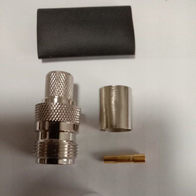 ขั้วต่อ N ตัวเมีย 1 ชิ้นสําหรับ LMR400, RG8/U 7DFB 50 7 สายสําหรับคนงานเหมืองและเสาอากาศพาราโบลิก