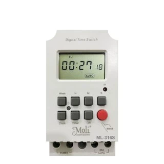 SINOTIMER 220V 30A เครื่องตั้งเวลา เปิด-ปิด อัตโนมัติ 7 วัน 24 ชั่วโมง ความละเอียด 1 วินาที TIMER TM630S