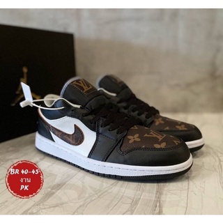 รองเท้าบาส รองเท้าผ้าใบไนกี้ LV-Inspired Air Jordan 1 Low