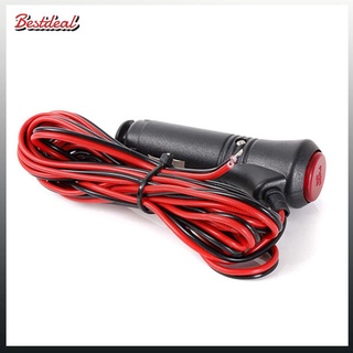 【พร้อมส่ง】【COD】12V/24V Cigarette Lighter Plug With Switch Power Cord Cigar Lighter Power Cord