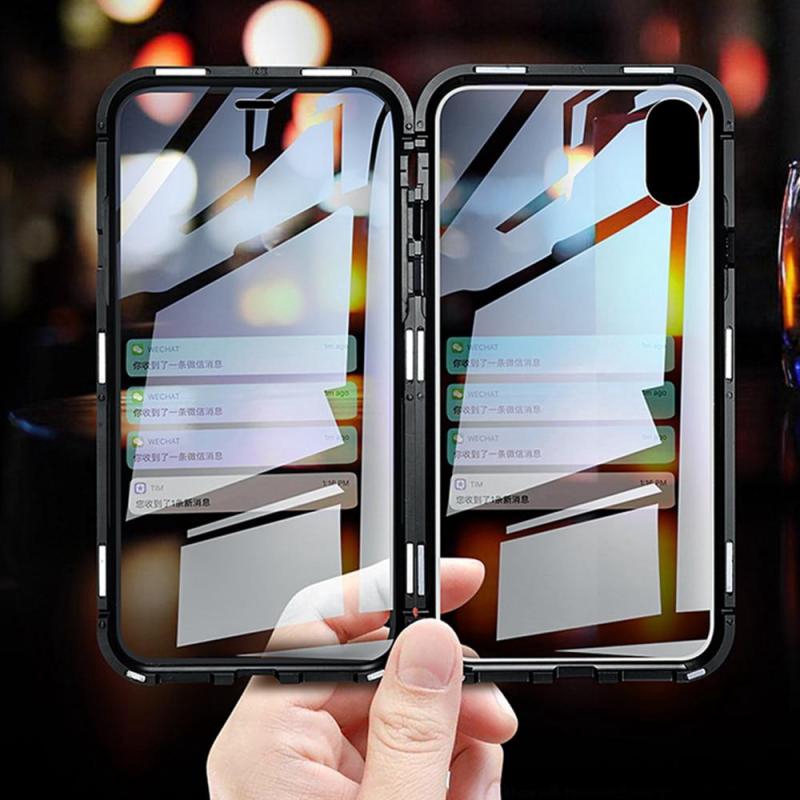 iPhone X Xs Max XR 8 7 6 6s Plus Phone Case, Double Sided Glass Cover ...
