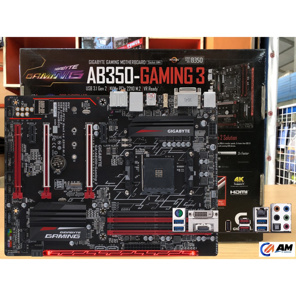 Mainboard เมนบอร ด Am4 Gigabyte Ga Ab350 Gaming 3 Shopee Thailand