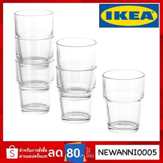 แก้วน้ำ, แก้วใส, 17 ซล. (6ชิ้น) ikea พร้อมส่ง