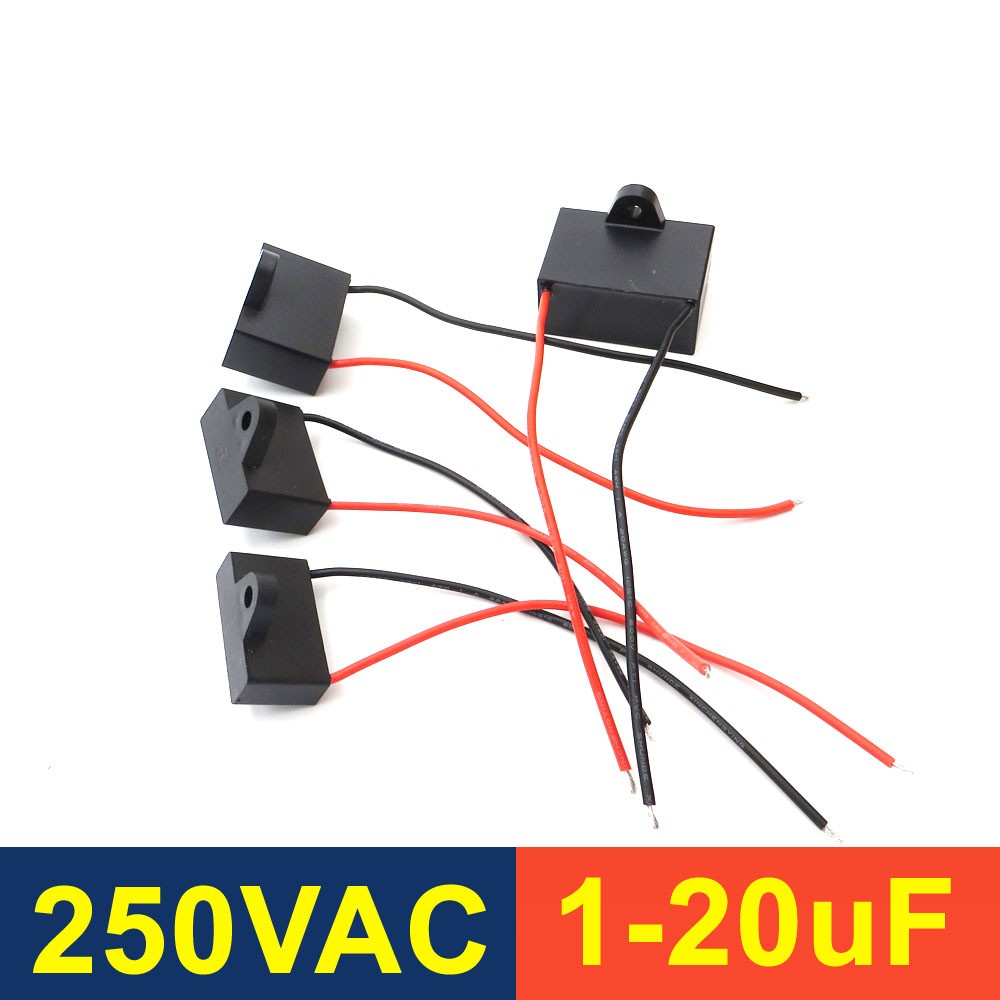 5PCS มอเตอร์ Run Capacitor CBB61 20UF 15UF12UF10UF 9UF 8UF 7UF 6UF 5UF 4.5UF 4UF 3.5UF 3UF 2.5UF 2UF