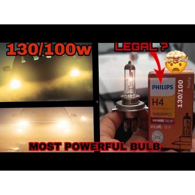 H4 H1 H11 1016 9006 H1 BA15S ESSENTIAL HALOGEN รถหลอดไฟ 100W 12V