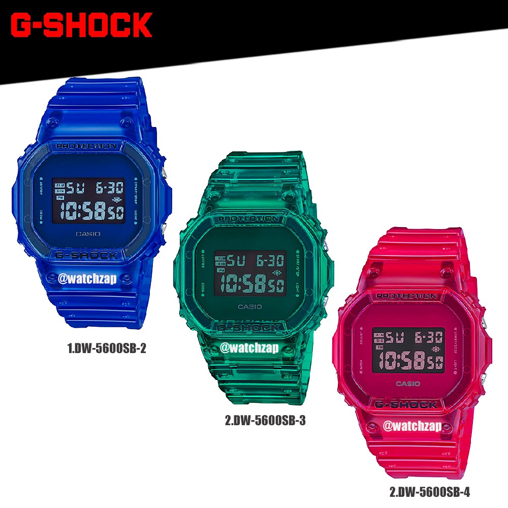 นาฬิกา DW-5600SB | รุ่นสีพิเศษ | G-SHOCK | นาฬิกา | CASIO | Casio | DW-5600SB-4 | DW-5600SB-2 | DW-5600SB-3 (CMG)