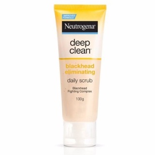 Neutrogena Deep Clean Blackhead Eliminating Daily Scrub100g.นูโทรจีนา ดีพ คลีน แบล็คเฮด อีลิมิเนทติ้ง เดลี่ สครับ100กรัม