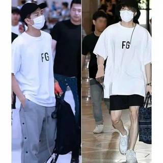 เสื้อยืด พิมพ์ลาย KPOP FG FEAR GOD JIMIN JUNGKOOK SUGA V JHOPE