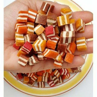 ขนมหมา ขนมสุนัข สติ๊กทูโทนลูกเต๋า ขนาด 500 กรัม