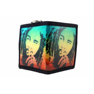 สินค้าราสต้า Wallet Vinyl Green Yellow Red กระเป๋าสตางค์บ็อบ มาเล่ย์ STRONG PVC BOB MARLEY WALLET