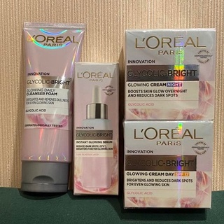 Loreal Glycolic Bright ผลิตภัณฑ์บำรุงผิวหน้า พร้อมส่ง