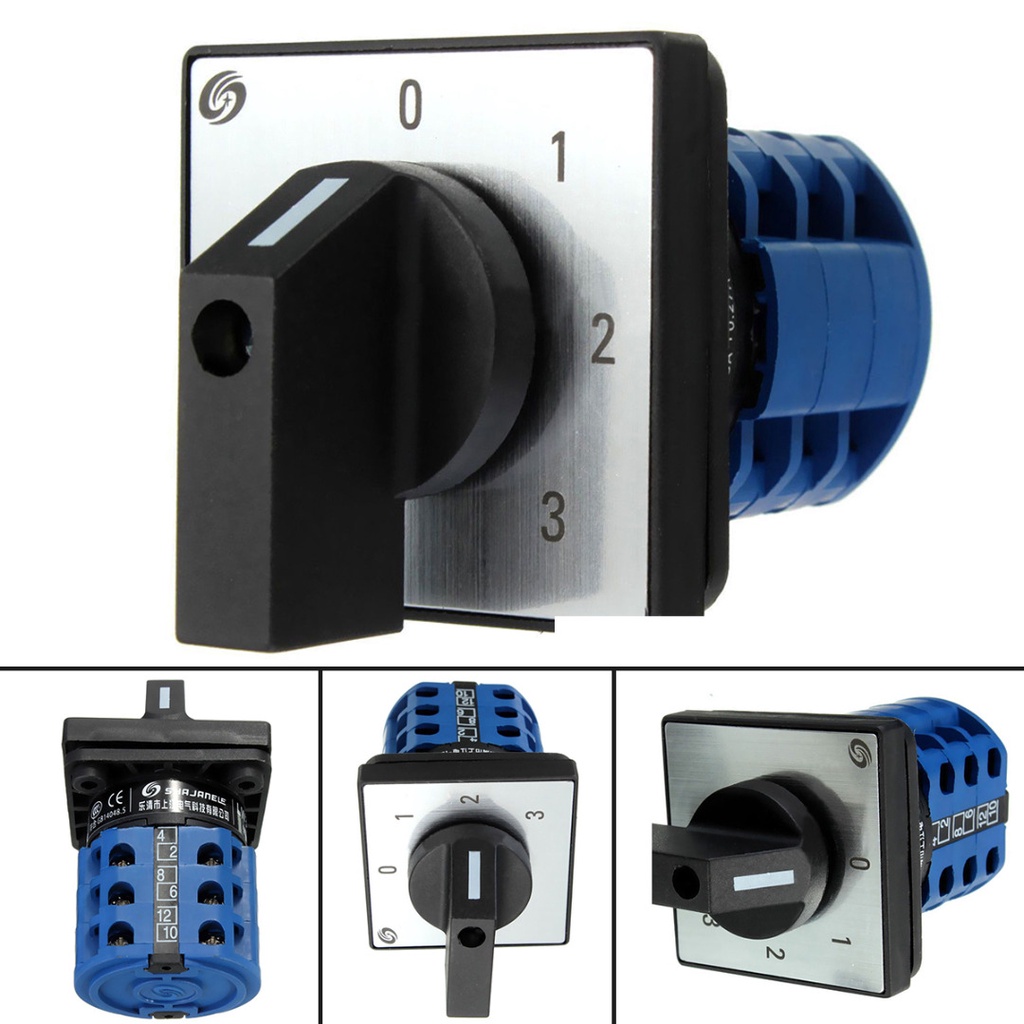 Lw28-20 660V 20A 4 ตําแหน่งโรตารีสวิตช์เปลี่ยนแคมสากลพร้อมสกรู