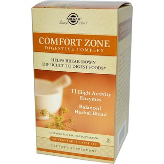 Solgar, Comfort Zone Digestive Complex, 90 Vegetable Capsules ระบบย่อยอาหาร