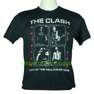 เสื้อวง The Clash เสื้อไซส์ยุโรป เดอะแคลช PTA724 เสื้อวงดนตรีต่างประเทศ