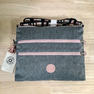 KIPLING Basic Ewo New Ella crossbody bag กระเป๋าสะพายข้าง สีเทา Grey Weave