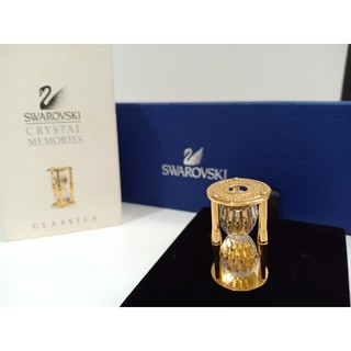 [พร้อมส่ง] Swarovski Crystal Memories hourglass gold นาฬิกาทราย