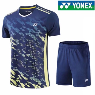 Yonex เสื้อผ้าแบดมินตัน แบบแห้งเร็ว แฟชั่นฤดูร้อน สําหรับผู้ชาย และผู้หญิง