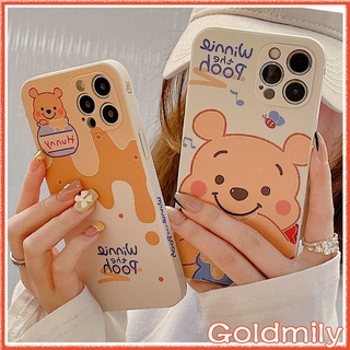 🔥 วินนี่เดอะพูห์ เคสไอโฟน11ลายแถบข้างการ์ตูนขอบเหลี่ยม เคสซิลิโคนสำหรับ Apple iPhone 13 6s i11 เคสไอโฟนxr XS 13 Pro Max เคสไอโฟน6splus เคสi13 เคสi8plus 7 12 Xr เคสไอโฟน13 X เคสไอโฟนxsmax 6 10x 11 SE2 2020 เคสไอโฟน7พลัส หมี Case