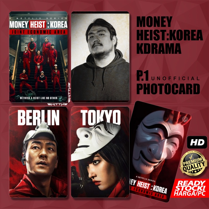 Photocard Money Heist Korea P1 Photo Card Collection Card