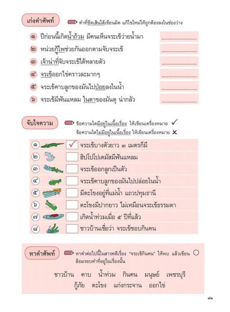 หนังสือภาษาไทย “อ่านออก เขียนได้” ป.3 เล่ม1-3 #ธารปัญญา - รูปที่ 3