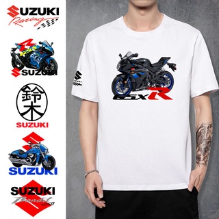 เสื้อยืดโอเวอร์ไซส์Suzuki Samurai Hayabusa รถจักรยานยนต์แขนสั้นเสื้อยืดผู้ชายและผู้หญิงคนรักจักรยาน Heavy รถจักรยานยนต์ผ