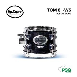 MR.DRUMM : TOM TOM 8” POPLAR WOOD ( 5 LUG )