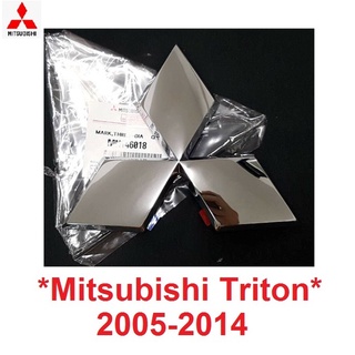 แท้ศูนย์ โลโก้กระจังหน้ารถ Mitsubishi triton L200 2005 - 2014 มิตซูบิชิ ไทรทัน MN146018 โลโก้หน้ารถ โลโก้กระจัง