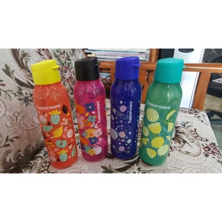 Tupperwareขวดน้ำอีโค่อาร์ตความจุ750ml. ฝาจุกFliptopไม่หกไม่ซึม(1ใบ)