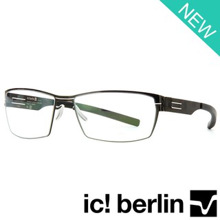 Ic Berlin แว่นตารุ่น 001 C-1 สีดำ sanetsch กรอบเต็ม (สำหรับตัดเลนส์) ขาข้อต่อ ไม่ใช้น๊อต Eyeglass Frame