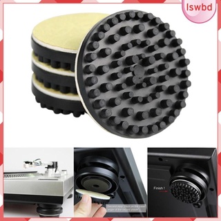 4Pcs Turntable Isolation Feet Reduce Vibration &amp; Skipping Isolation Stand Feet Pads Sound Dampening Pads for Record Player Speakers Parts