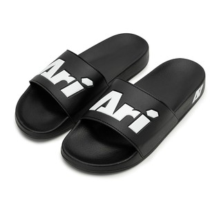 ราคาARI SLIDE SANDALS - BLACK/WHITE รองเท้าแตะ อาริ SANDALS สีดำ