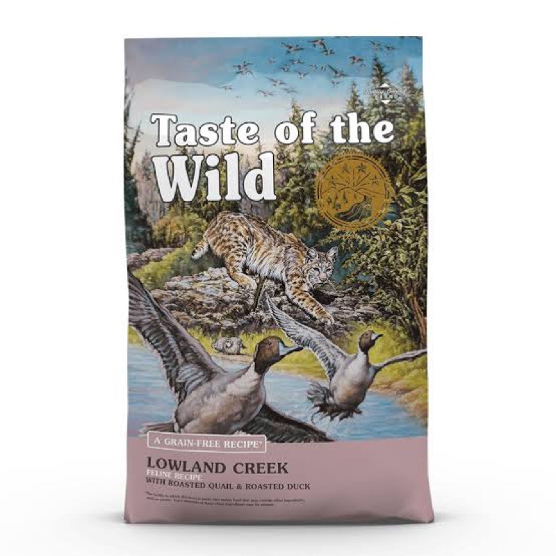 อาหารแมว Taste of the wild สูตรเลาะโครงเป็ด/ไก่งวง ไซส์ 680 กรัม Lowland creek