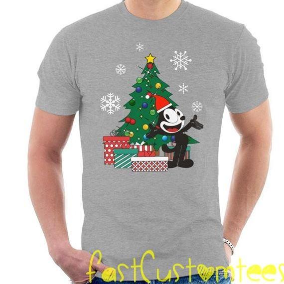 เสื้อยืด Felix The Cat Around The Christmas Tree