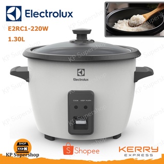 ELECTROLUX(อิเลคโทรลักซ์) หม้อหุงข้าว รุ่น E2RC1-220W 1.3ลิตร สีขาว 220 วัตต์