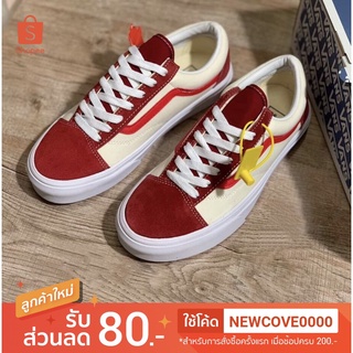 ✪Vans Old Skool Retro Sport Style 36 Biking Red สินค้าพร้อมกล่อง มีเก็บปลายทาง