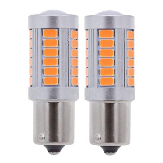 2x1156 bau 15 s py 21 w led หลอดไฟสีส้มเหลืองอําพัน 33smd