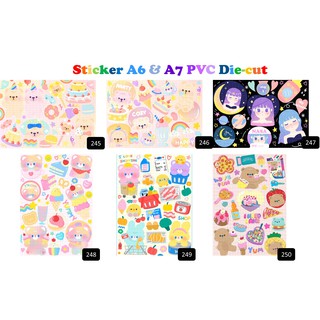 Sticker PVC A7 Die-Cut (ลอกแปะได้เลย) กดเลือกลายได้เลยจ้า