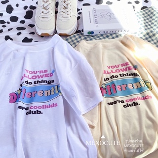 พร้อมส่ง ♡MEXOCUTE เสื้อยืดลาย ( Differently )