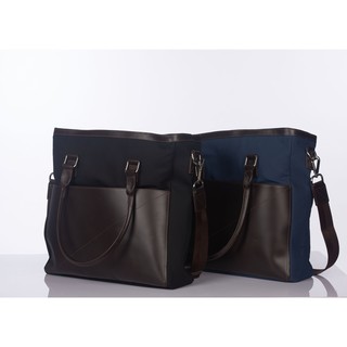 ZETTINO กระเป๋า Canvas กันน้ำ Horizontal Tote