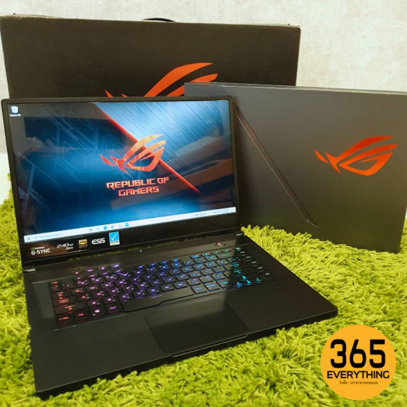 Asus Rog Zephyrus S GX502GW I7 RTX2070 จอ240Hz RAM16 SSD512
