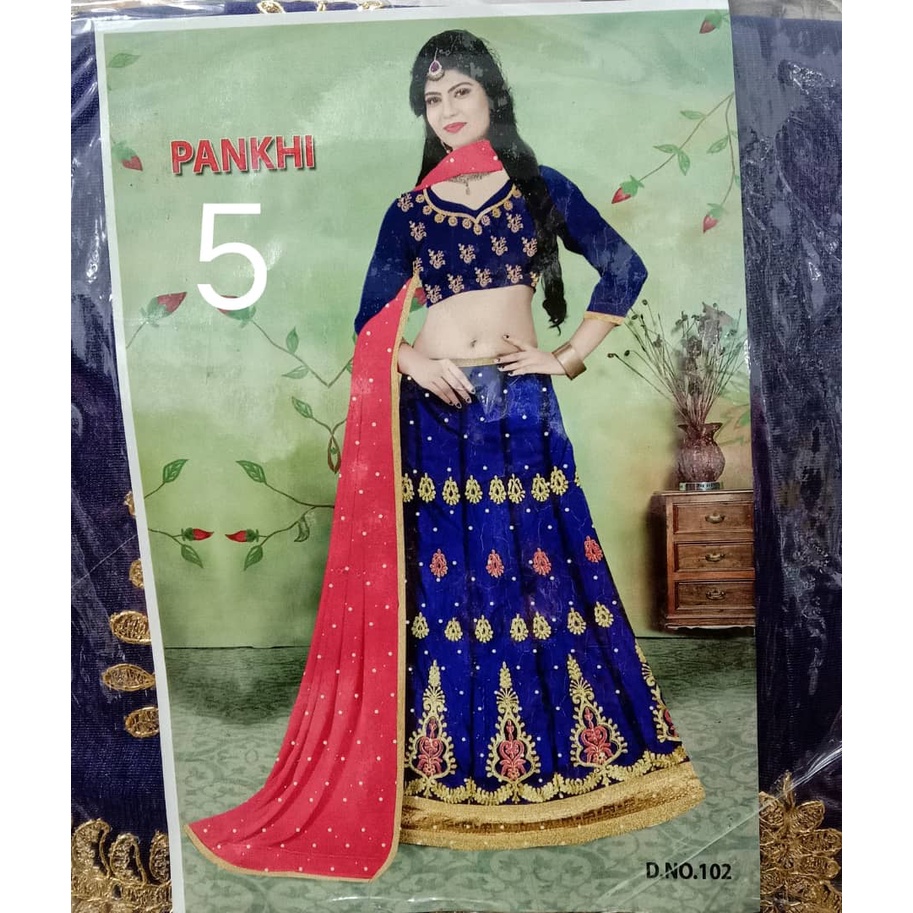 Lehengga / Semi Stitching / คอลเลกชัน Bollywood / เย็บครึ่ง / indian lehengga / kajol lehengga / ตาข