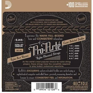 D'Addario สายกีต้าร์คลาสสิค รุ่นEJ45