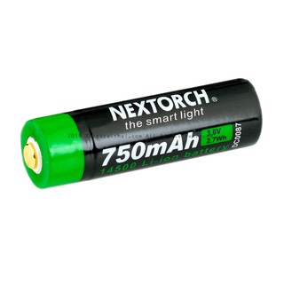 Nextorch 14500 Li-ion 3.7V 750mAh. USB Rechargeable Battery