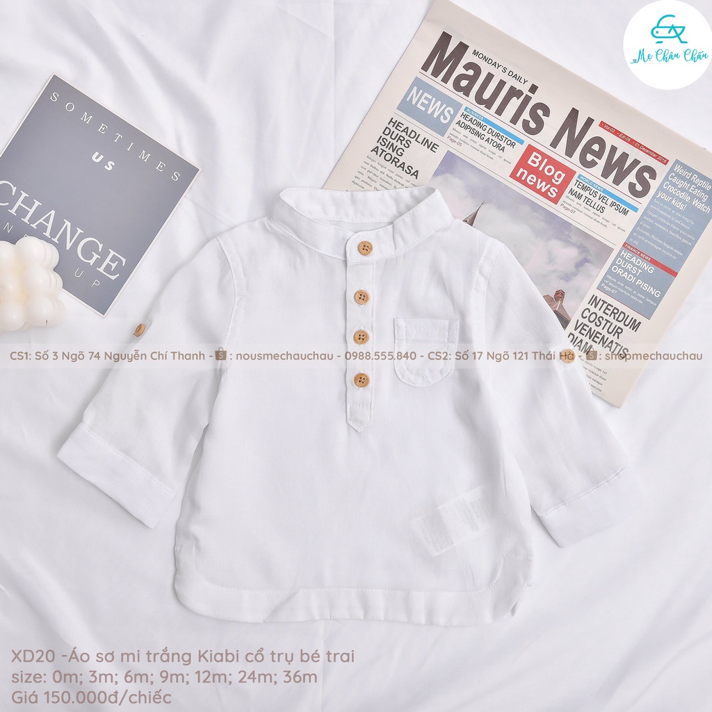 KIABI เสื้อคอเต่าสีขาวล้วนสําหรับเด็กผู้ชาย - KIABI Surplus Goods (ขนาด 1 เดือนถึง 36 เดือน)