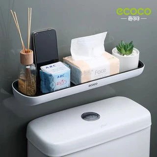 Ecoco ชั้นวางของในห้องน้ำ ไม่ต้องเจาะ มี2สีให้เลือก E1923