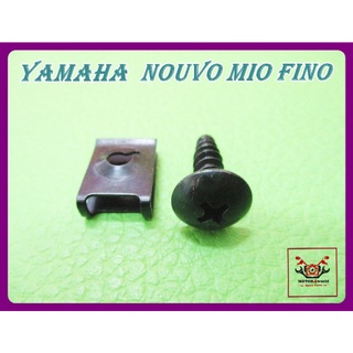 YAMAHA NOUVO MIO FINO WINDSHIELD LOCKING CLIP with SCREW "BLACK" SET // คลิปล็อคบังลม พร้อม สกรูเกลียวปล่อย