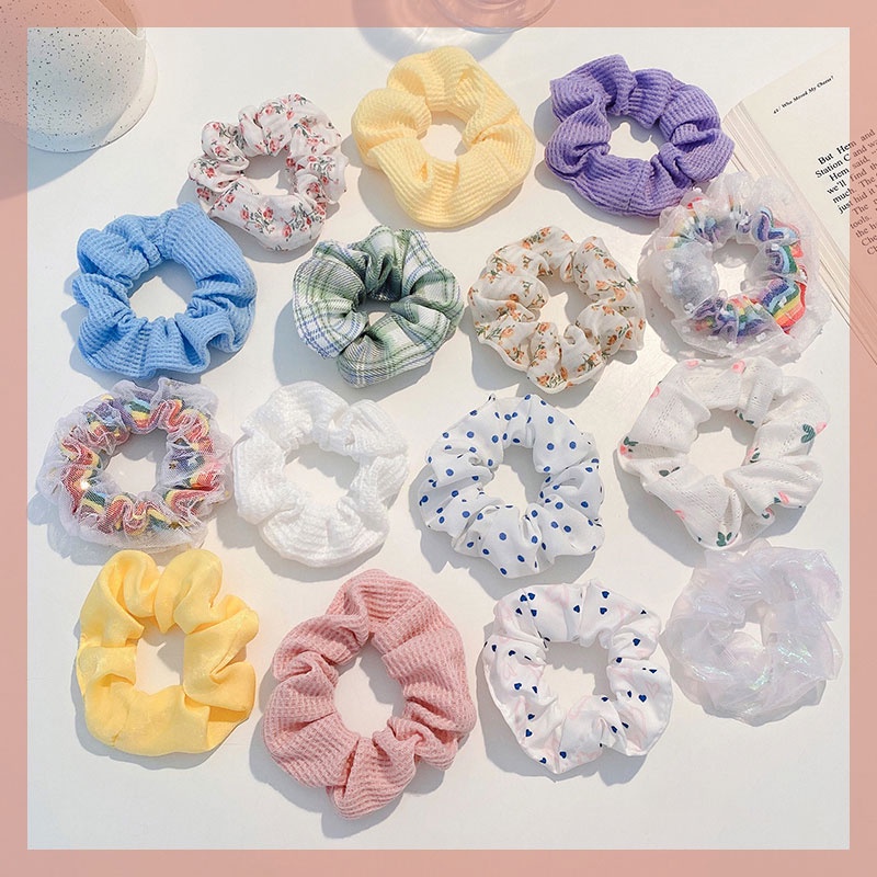 (พร้อมส่ง) ที่คาดผม สไตล์เกาหลี ที่คาดผมผู้หญิง ลายริ้ว ยางรัดผม ยืดหยุ่น สวมใส่สบาย ลําไส้ใหญ่ สวมใส่สบาย