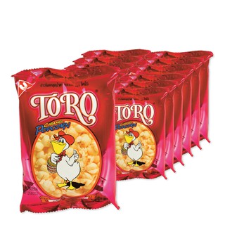 โตโร่ รสเนย ขนาด 25กรัม ยกแพ็ค 12ซอง โตโร ข้าวโพดอบกรอบ TORO POPCORN