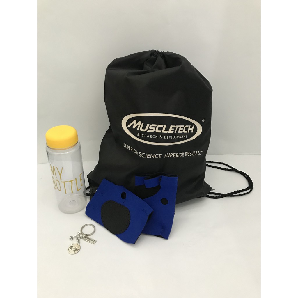 Fitness Training Pack - กระเป๋า, ขวดและถุงมือ