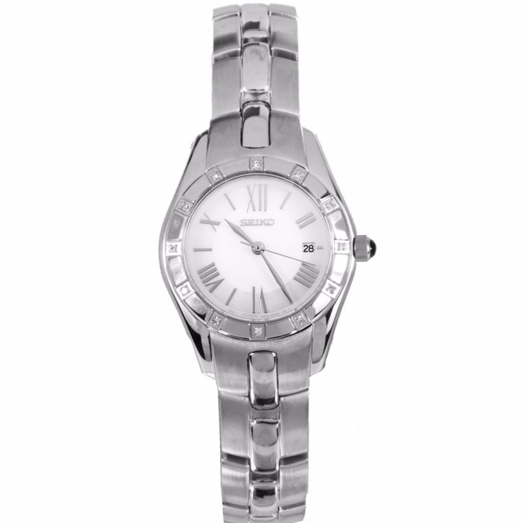 นาฬิกาไซโกผู้หญิง Seiko SXDB53P1 Diamond White Dial Stainless Women's Watch